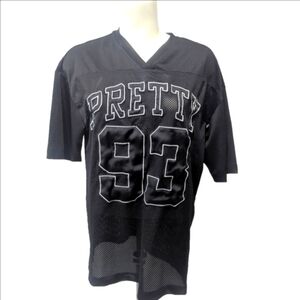 Divided Pretty Black Mesh Women's's Shirt